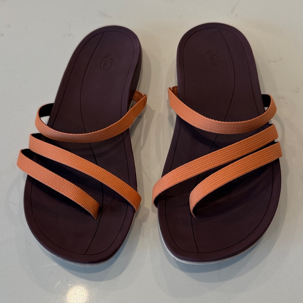 Chaco Orange Strappy Sandals